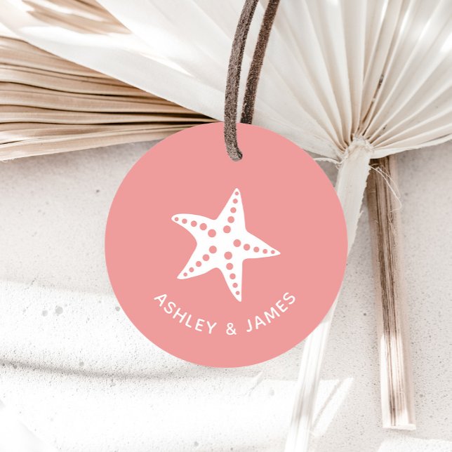 Étiquette cadeau Mariage Starfish pour les mariage (Créateur téléchargé)