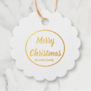 Étiquette-cadeau Marques cadeaux Joyeux Noël modernes