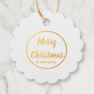 Étiquette-cadeau Marques cadeaux Joyeux Noël modernes