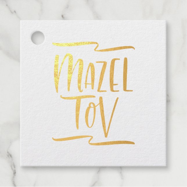 Étiquette-cadeau Mazel Tov (Devant)