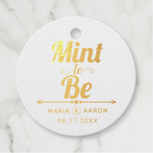 Étiquette-cadeau Mention pour être un mariage de typographie de feu