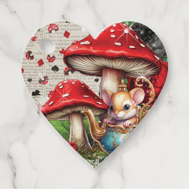 Étiquette cadeau Merci Wonderland (Devant)