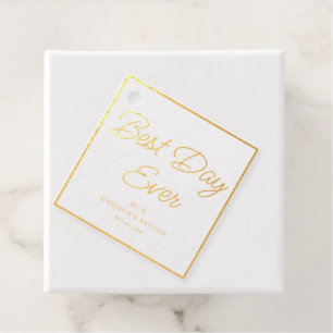 Étiquette-cadeau Minimaliste et Chic   Mariage 