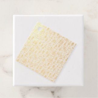 Étiquette-cadeau Motif sans couture de fête d'anniversaire vibrant