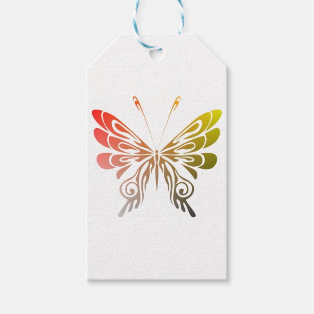 Étiquette cadeau papillon (Devant)