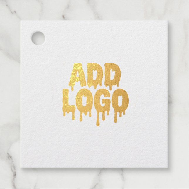 Étiquette-cadeau Personnalisez votre image de logo (Devant)