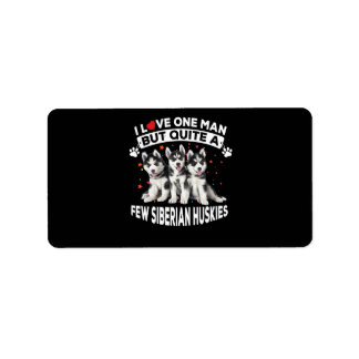 Étiquette cadeau pour chien | Ouite Un Chien Quelques Husky 