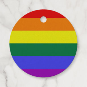Étiquette-cadeau Pride LGBT Arc-en-ciel