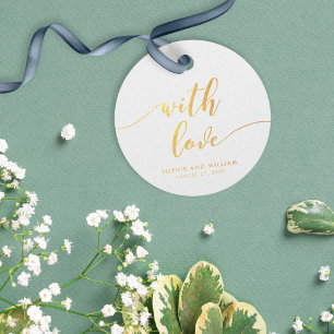 Étiquette-cadeau Script De Relax Avec Mariage D'Amour