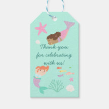 Étiquette cadeau sirène