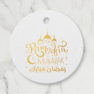 Étiquette-cadeau Tag du ramadan Moubarak Foil Favoriser