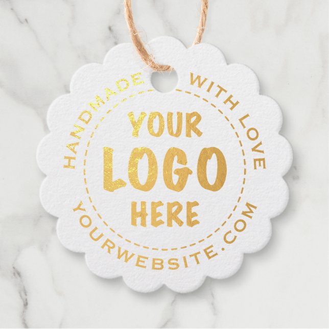 Étiquette-cadeau Tag Hang Tag Hang Tag Scalloped (Devant)