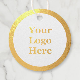 Étiquette-cadeau Votre logo ici et texte personnalisé