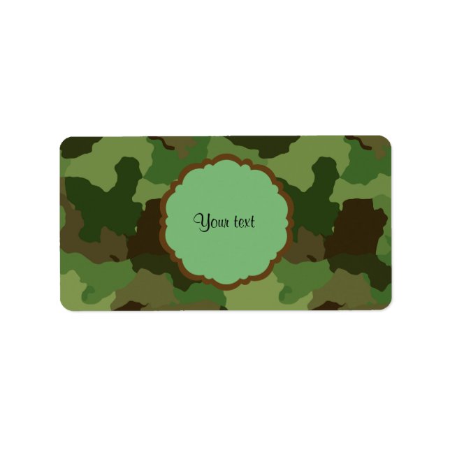 Étiquette Camouflage (Devant)