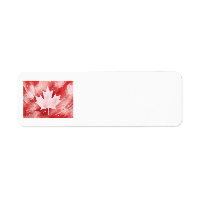 Étiquette canadien de feuille d'érable (Devant)