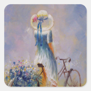 Étiquette Carré Vintage