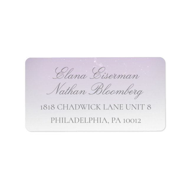 Étiquette Carte RSVP de Mariage du Planétarium Chuppah (Devant)