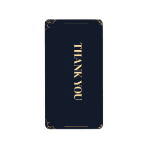Étiquette cartes de remerciements