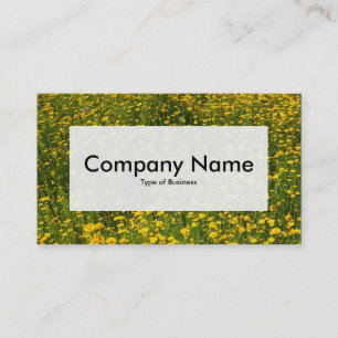 Étiquette central v3 - Lit de marguerites jaunes