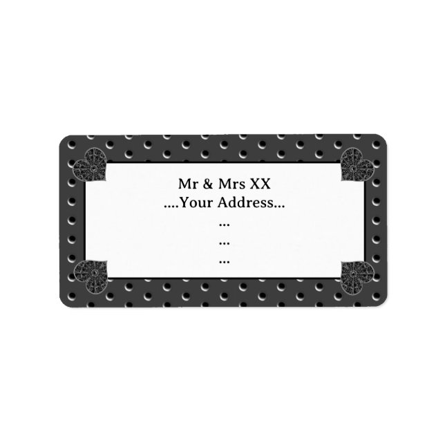 Étiquette Céramique noir (Devant)