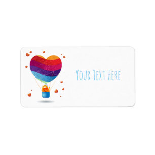 Étiquette Chat et ballon d'amour