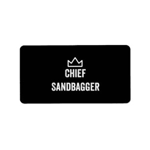 Étiquette Chef Sandbagger Golf mème Bjj Chess Sandbag