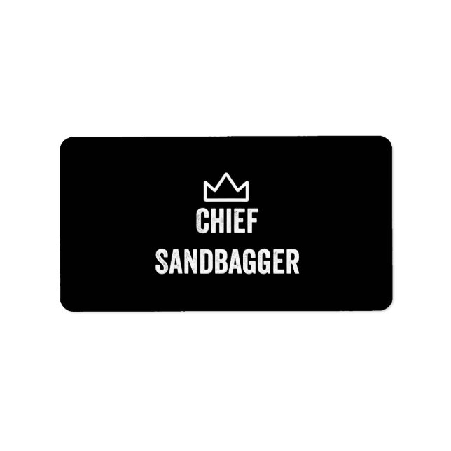 Étiquette Chef Sandbagger Golf mème Bjj Chess Sandbag (Devant)