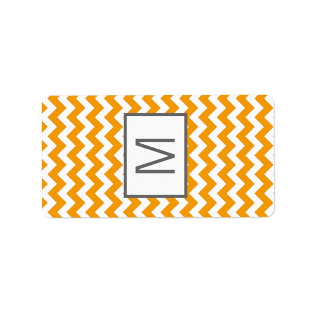 Étiquette Chevron jaune miniature de Hershey de 1,25 po x 2, (Devant)