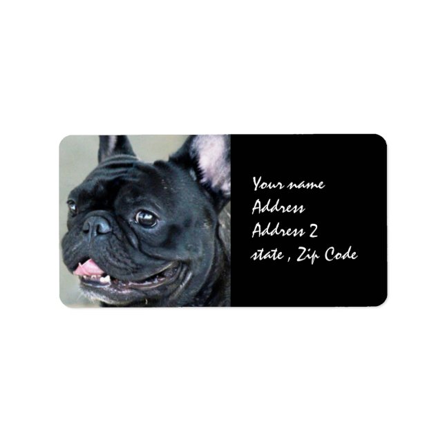 Étiquette Chien de taureau français (Devant)