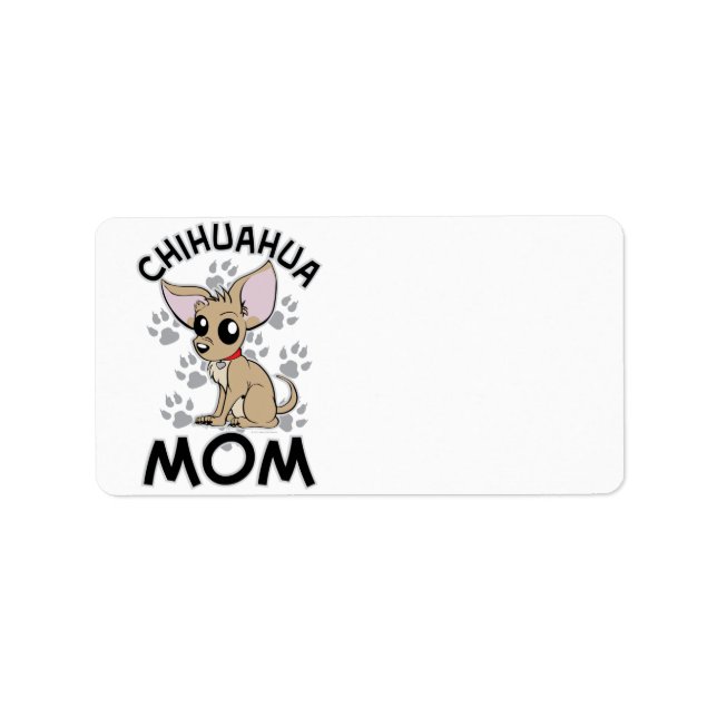 Étiquette Chihuahua Maman (Devant)