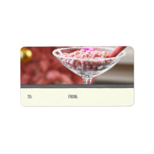 Étiquette Christmas Candy Cocktail Tags cadeaux