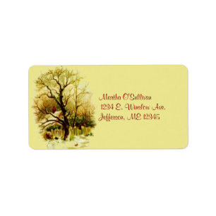 Étiquette Christmas Home Shipping Labels
