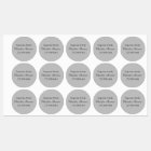 Étiquette circulaire étanche pour artistes et arti