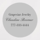 Étiquette circulaire étanche pour artistes et arti