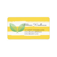 Citron Feuille jaune et vert | Personnalisé