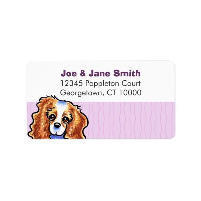 Étiquette CKCS Blenheim Frappes de chardon (Devant)