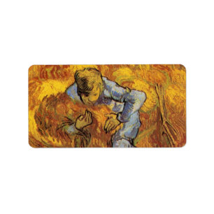 Étiquette Classeur Sheaf (après Millet) par Vincent van Gogh