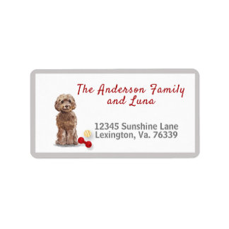 Étiquette Cockapoo Home Family Return Adresse