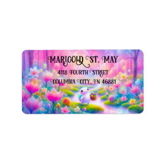 Étiquette Colorful Salamander Address Labels