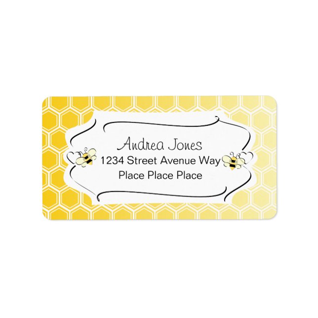 Étiquette Combe de miel doux (Devant)