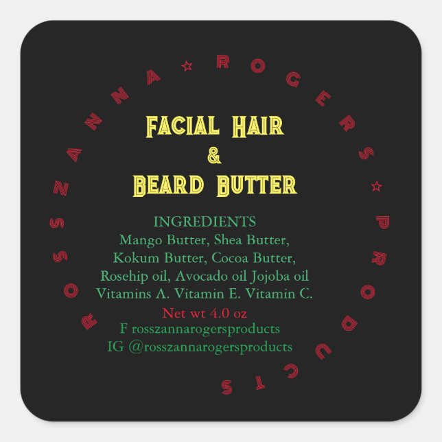 Étiquette commerciale  (Devant)