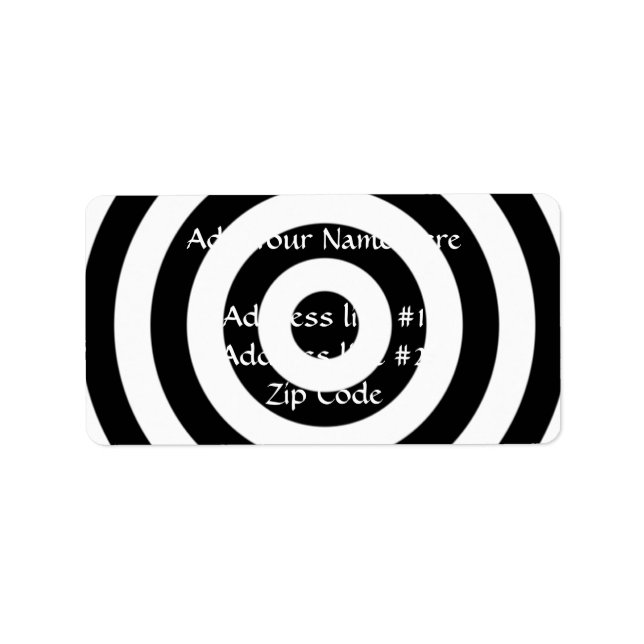 Étiquette Conception Bullseye (Devant)