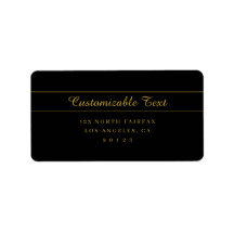 Conception de texte personnalisable simple or et n