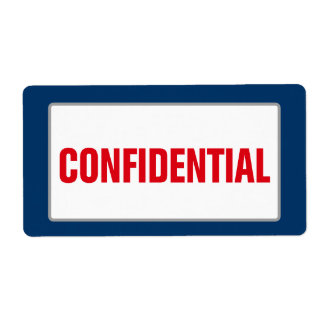 Étiquette CONFIDENTIEL (Grand)