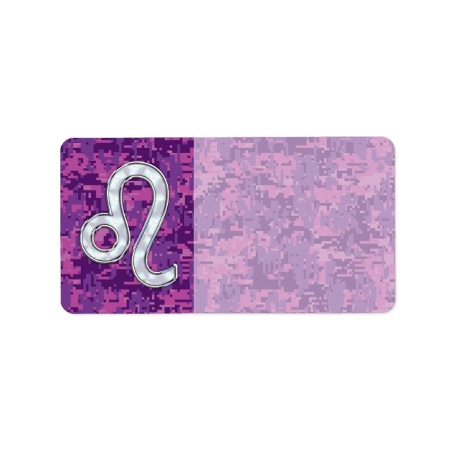 Étiquette Connexion Leo Zodiac sur Camouflage numérique Fuch (Devant)