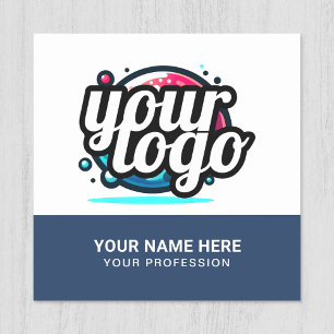 Étiquette Cool carré Nom de l'élément employé Logo