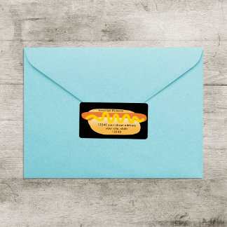 Étiquette Cool Funny Hot Dog Novelty Adresse de retour