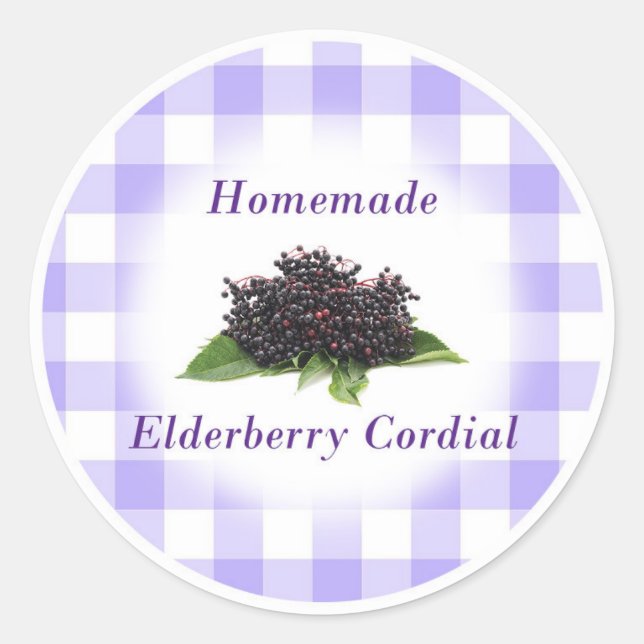 Étiquette cordial Elderberry (Devant)