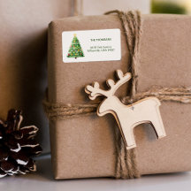 Cosy Christmas Tree Star Adresse de retour