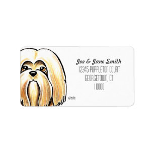 Étiquette Couleur personnalisée Lhasa Apso